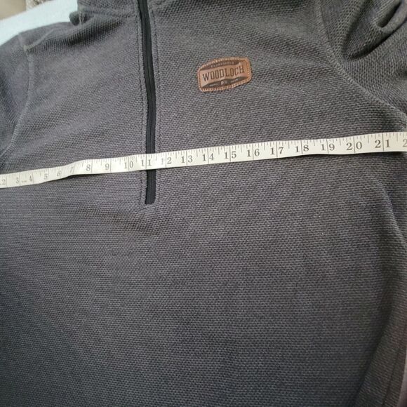 Artisans Mens Gray 1/2 Zip Fleece Pullover Long Sleeve Sweater Size M - Picture 7 of 11